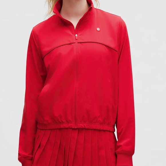 Lululemon Red Court Rival Tennis Track Jacket - Picture 2 of 9